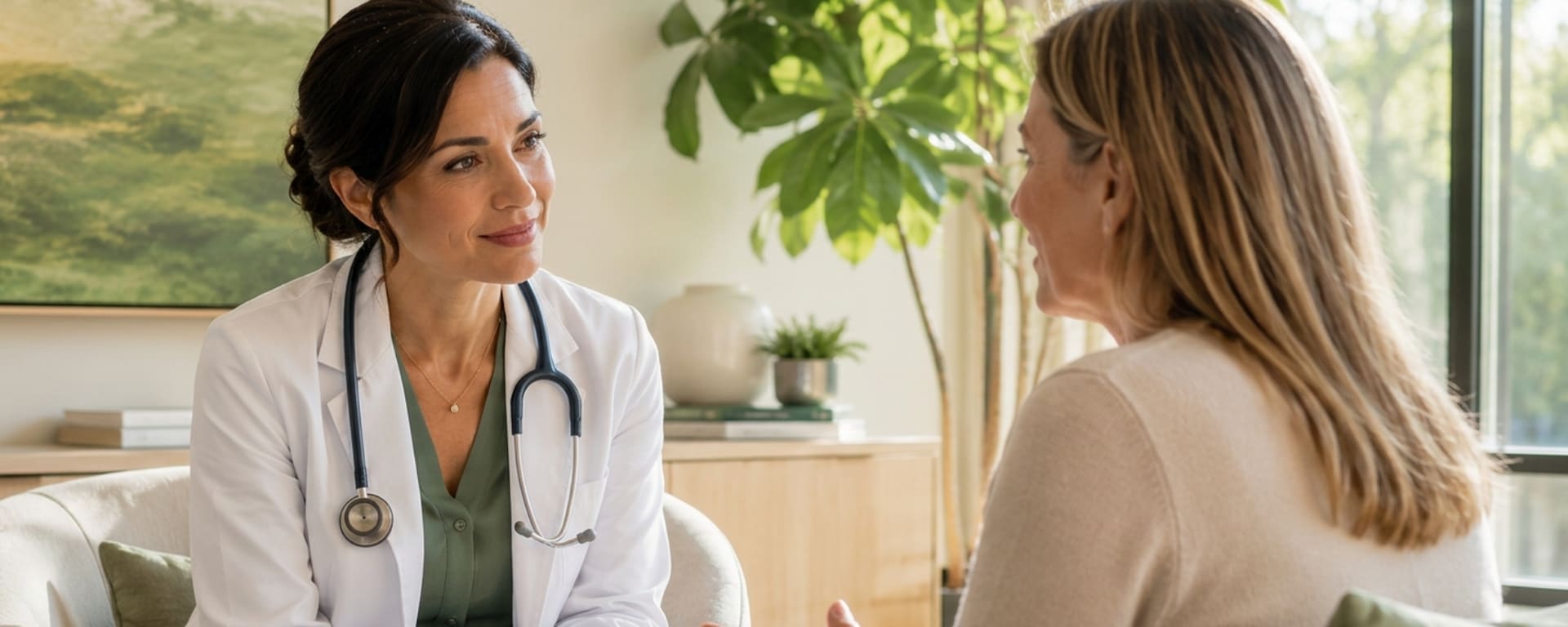 Compassionate neurologist caring for an elderly patient
